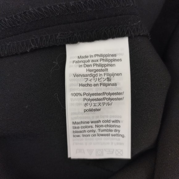 J. Crew Black Faux Wrap Long Sleeve Top 2 - Picture 7 of 7